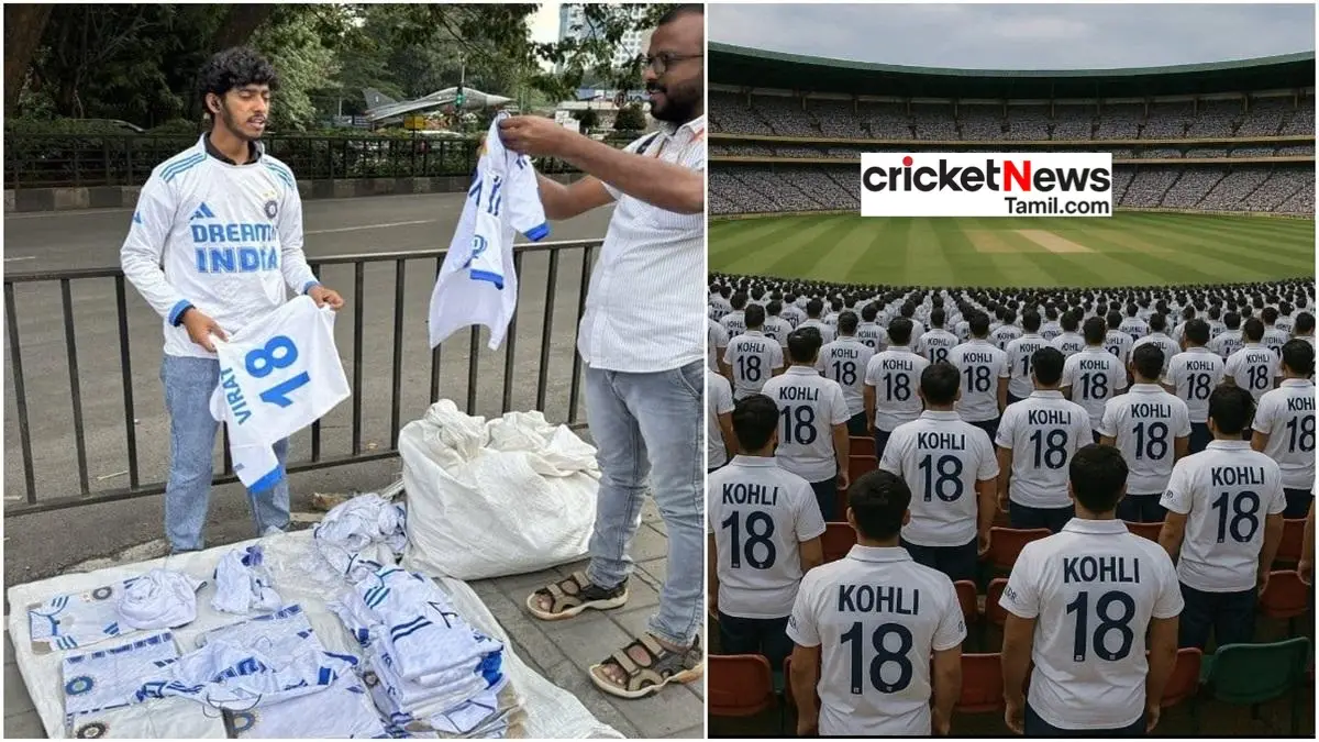 பெங்களூரு வீதிகளில் கோலி மயம்! டெஸ்ட் ஓய்வுக்குப் பின் எண் 18 ஜெர்சி பேச்சாக மாறியது! 5 பெங்களூரு வீதிகளில் கோலி மயம்! டெஸ்ட் ஓய்வுக்குப் பின் எண் 18 ஜெர்சி பேச்சாக மாறியது!